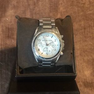 Michael Kors silver boyfriend watch